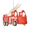 Glow Fire Engine Ceiling Pendant Light, Red