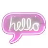 Glow Hello Neon Wall Light, Pink