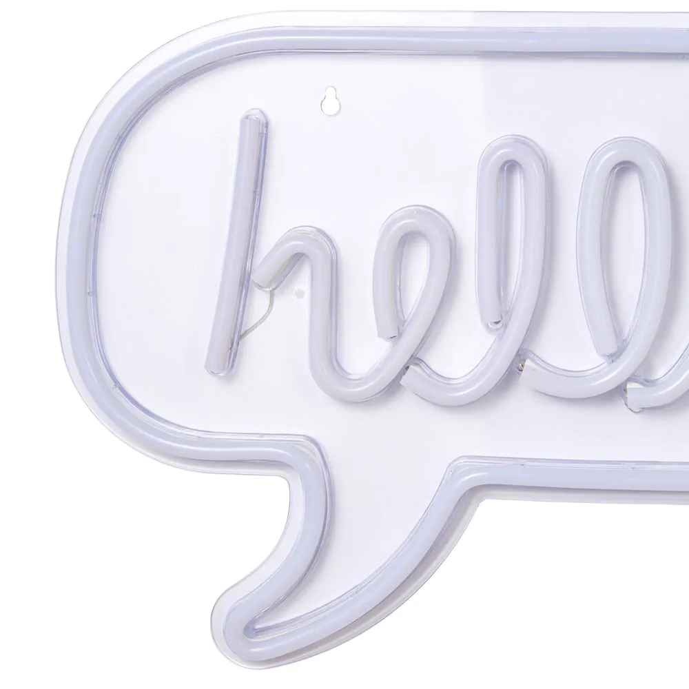 Glow Hello Neon Wall Light, Pink - Image 6