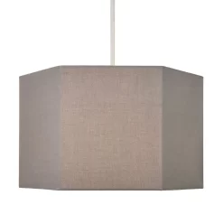 Glow Hexagon Ceiling Light Shade, Grey