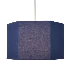Glow Hexagon Ceiling Light Shade, Navy