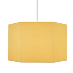 Glow Hexagon Ceiling Light Shade, Ochre