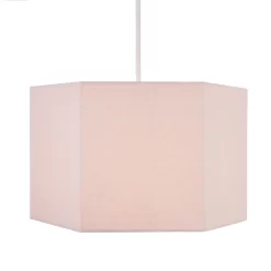 Glow Hexagon Ceiling Light Shade, Pink