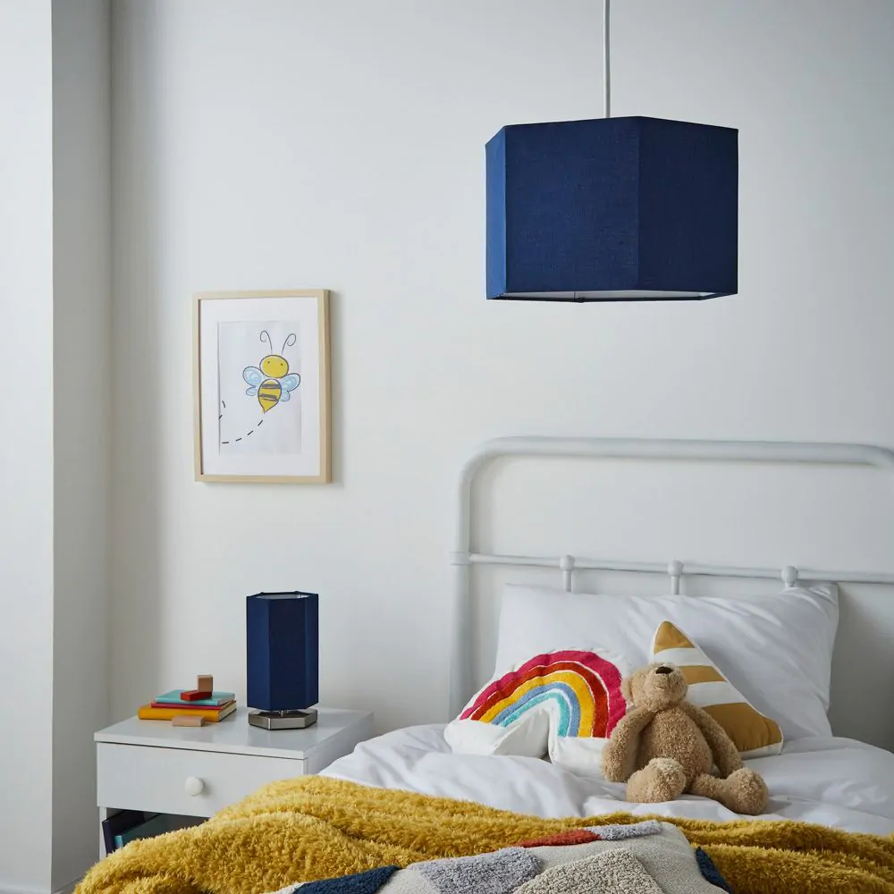 Glow Hexagon Table Lamp, Navy - Image 6