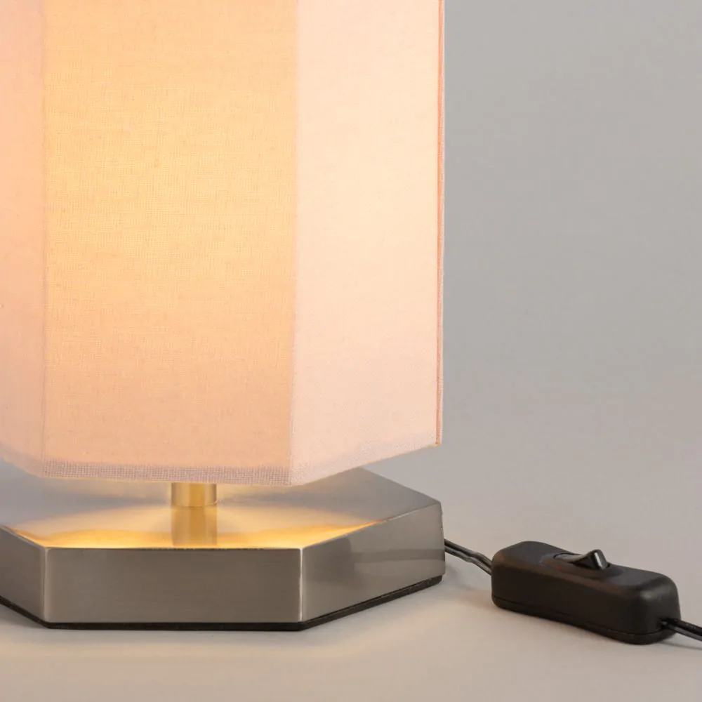 Glow Hexagon Table Lamp, Pink - Image 5