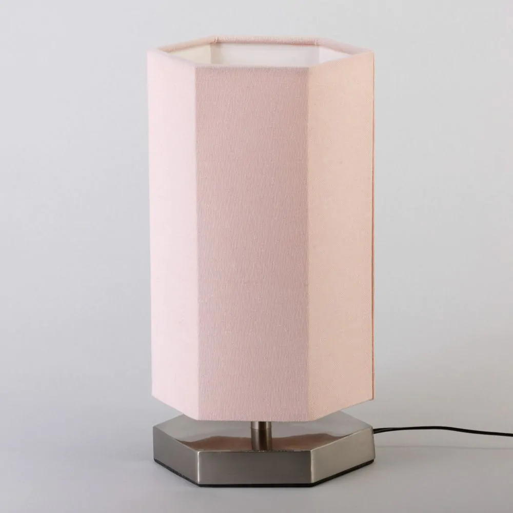 Glow Hexagon Table Lamp, Pink - Image 4