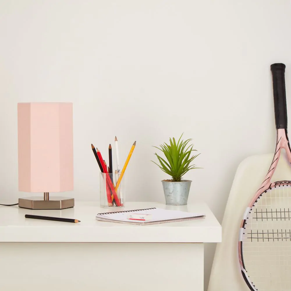 Glow Hexagon Table Lamp, Pink - Image 6