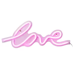 Glow Love Neon Wall Light, Pink