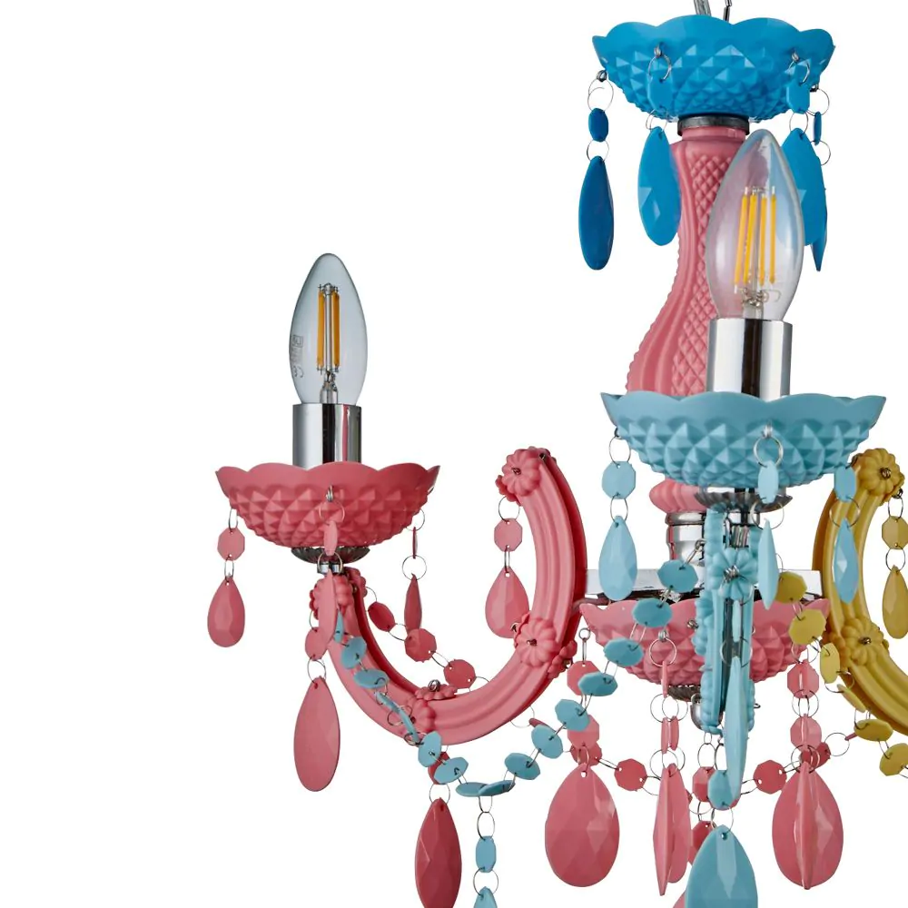 Glow Marie Funky Chandelier, Multi - Image 6