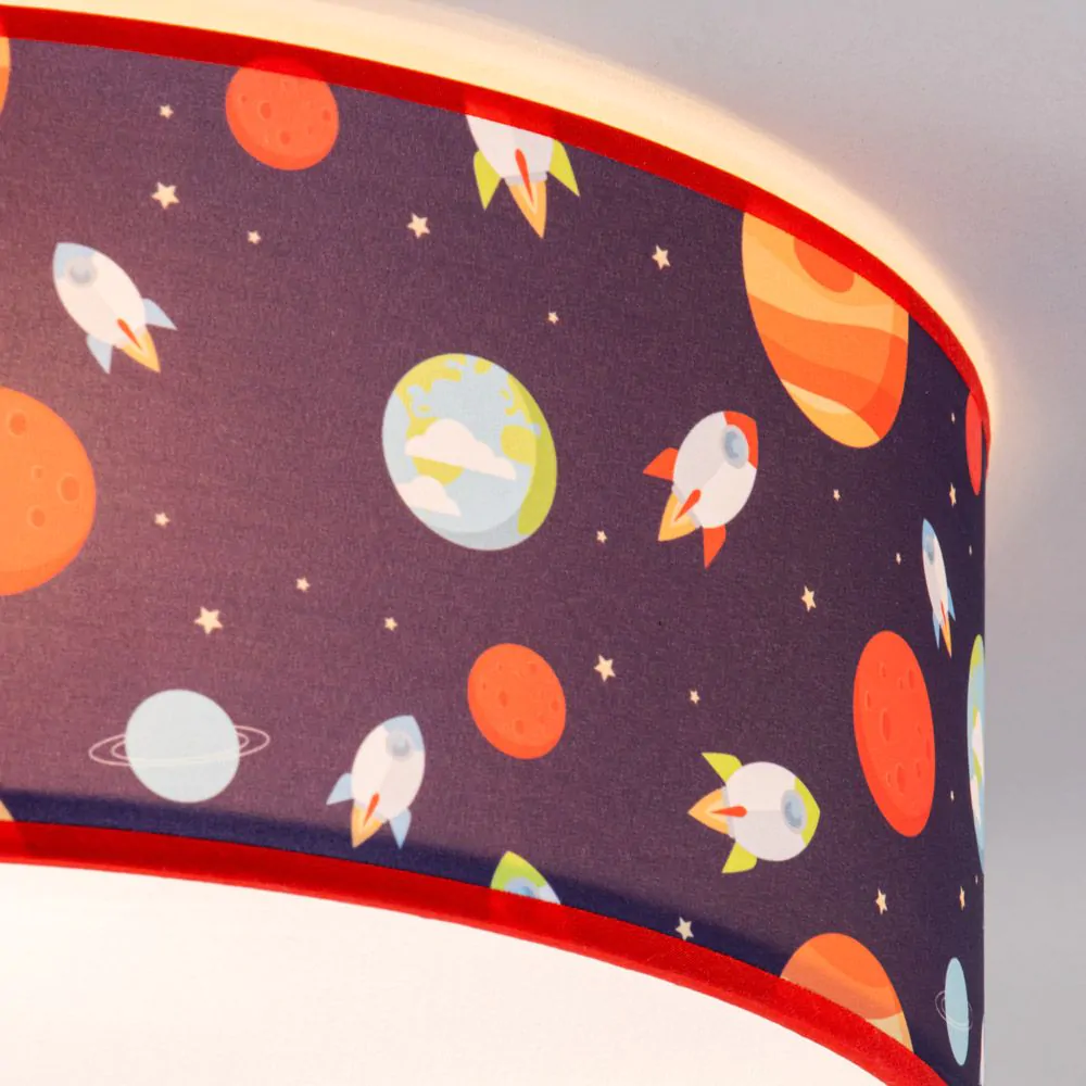 Glow Outer Space Flush Ceiling Light, Blue - Image 5