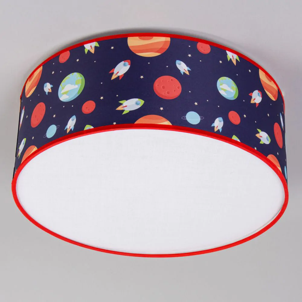 Glow Outer Space Flush Ceiling Light, Blue - Image 4