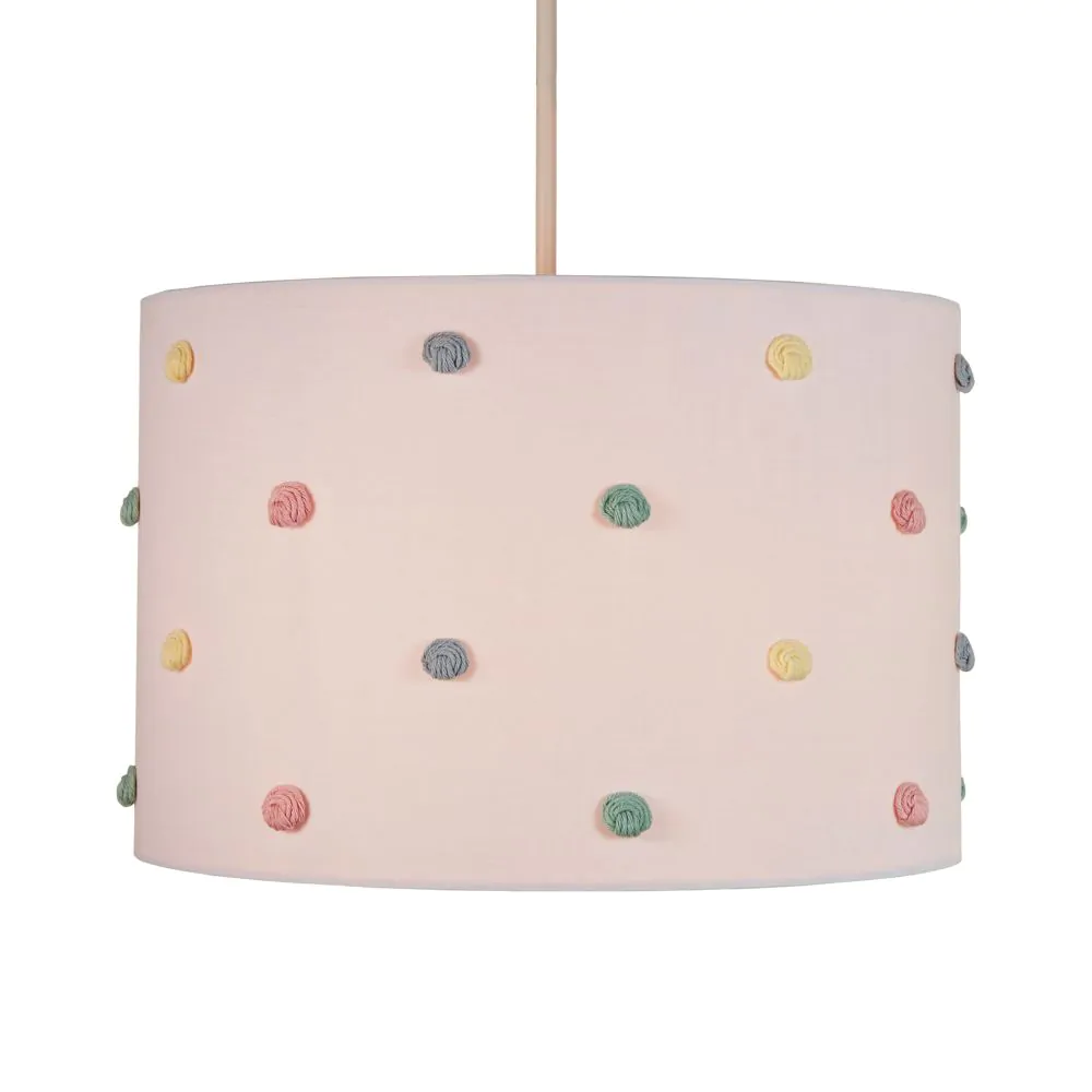 Glow Pom Pom Easy Fit Light Shade, White