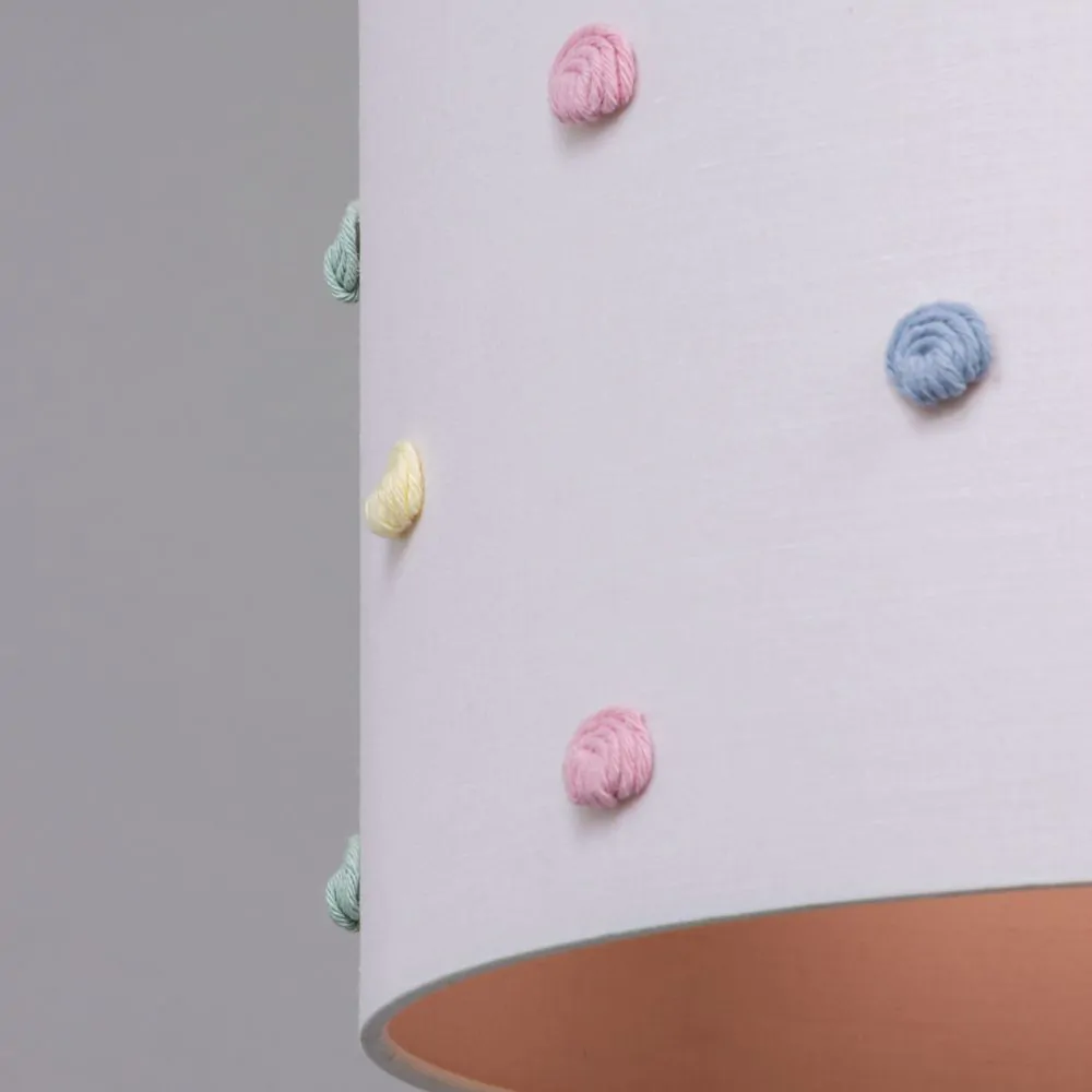 Glow Pom Pom Easy Fit Light Shade, White - Image 5