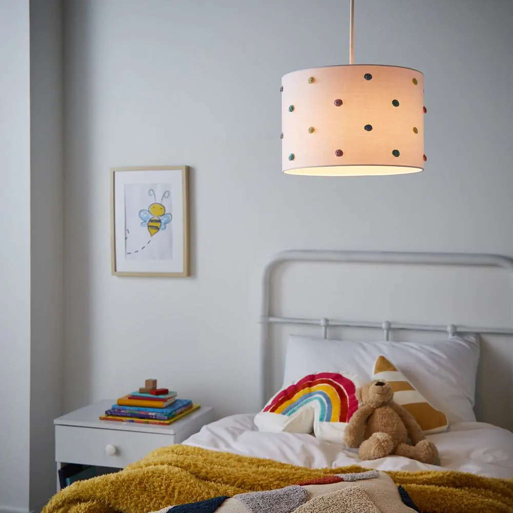 Glow Pom Pom Easy Fit Light Shade, White - Image 2