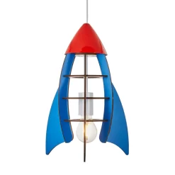 Glow Rocket Ceiling Pendant Light, Blue