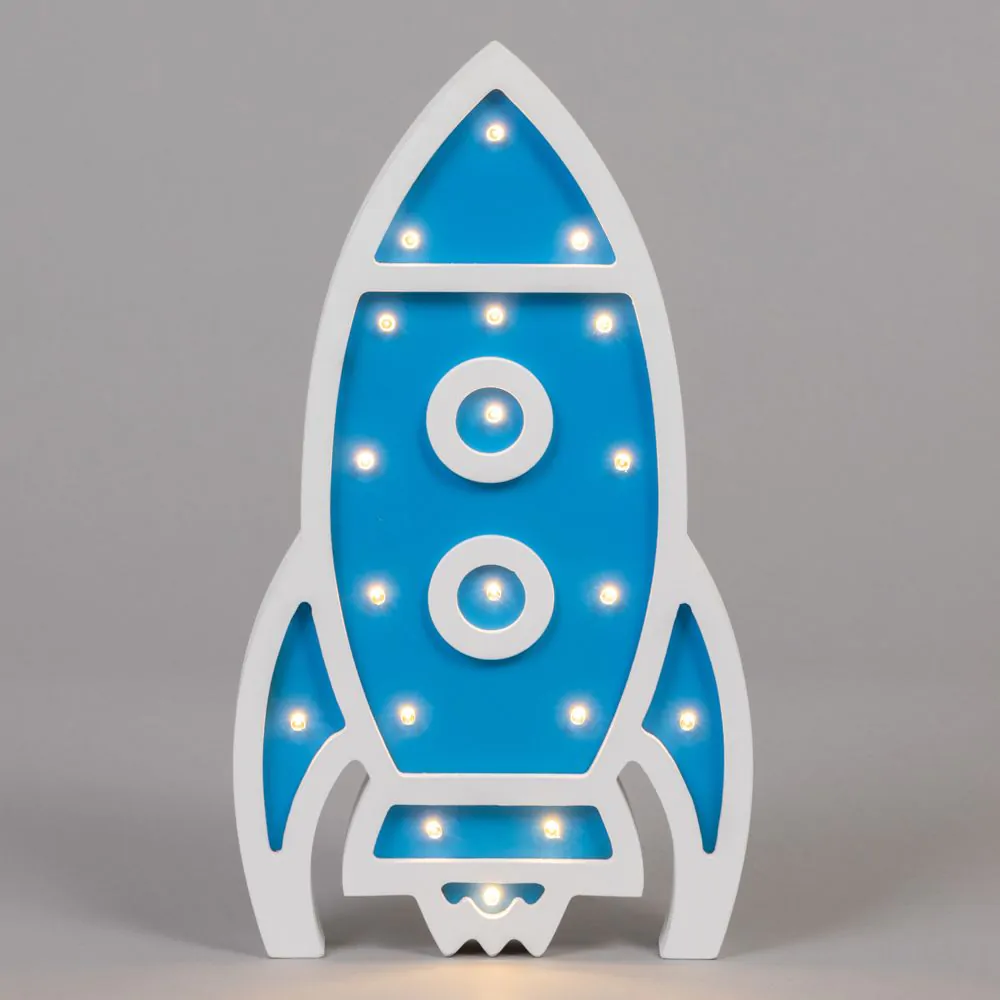 Glow Rocket Table Lamp, Blue - Image 3
