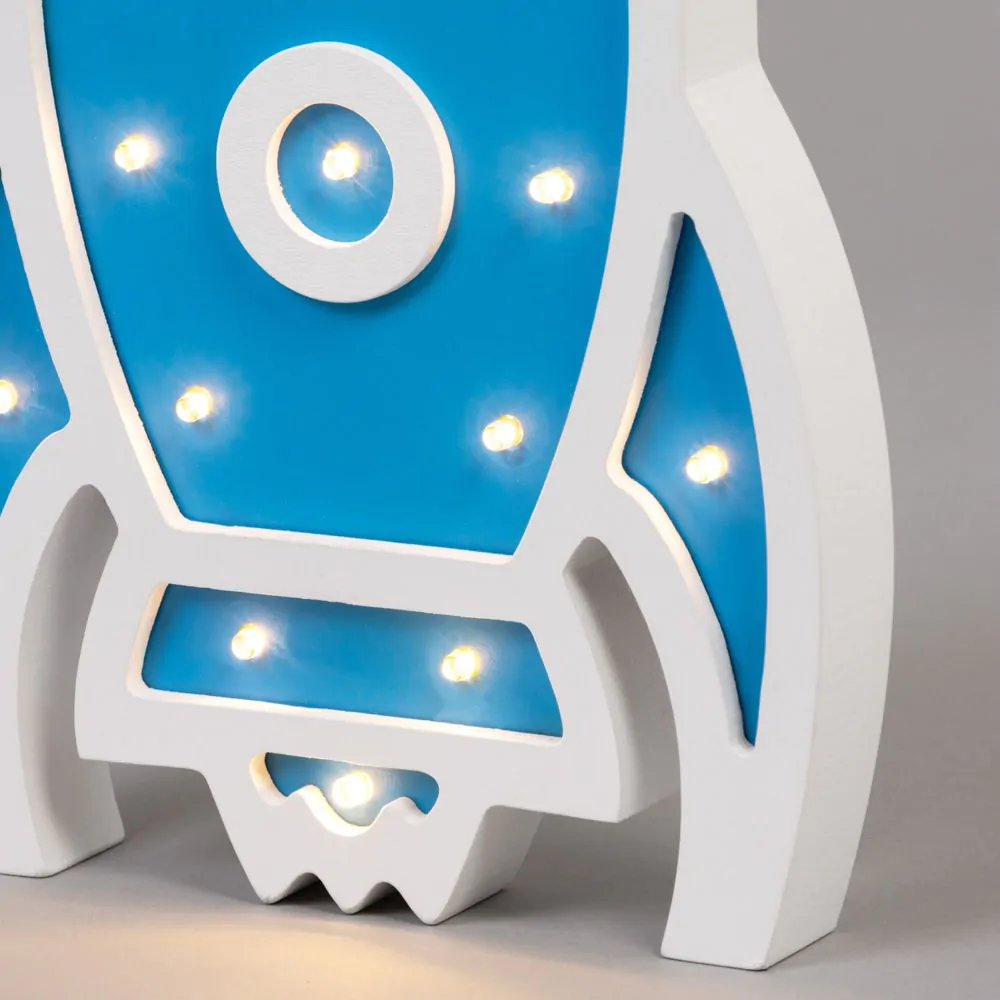 Glow Rocket Table Lamp, Blue - Image 5