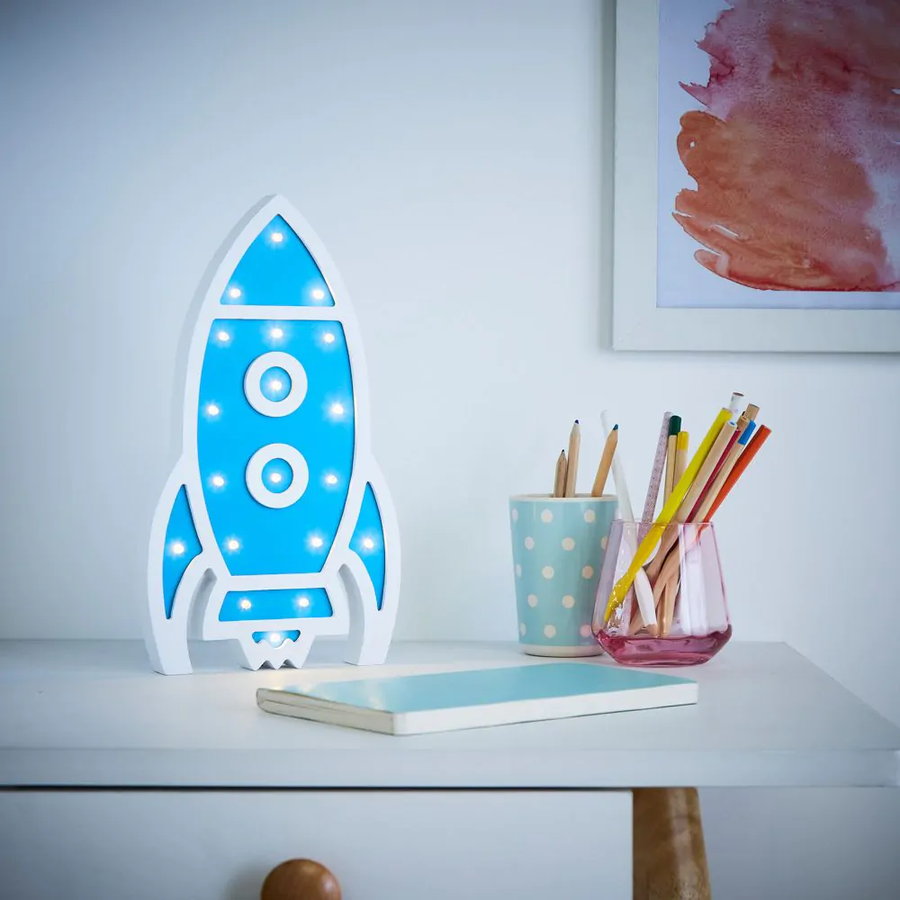 Glow Rocket Table Lamp, Blue - Image 2