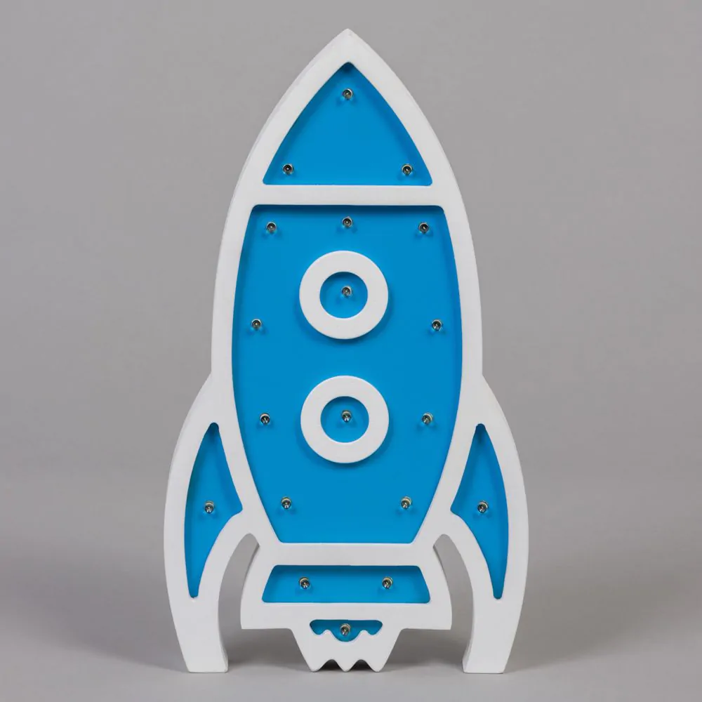 Glow Rocket Table Lamp, Blue - Image 4