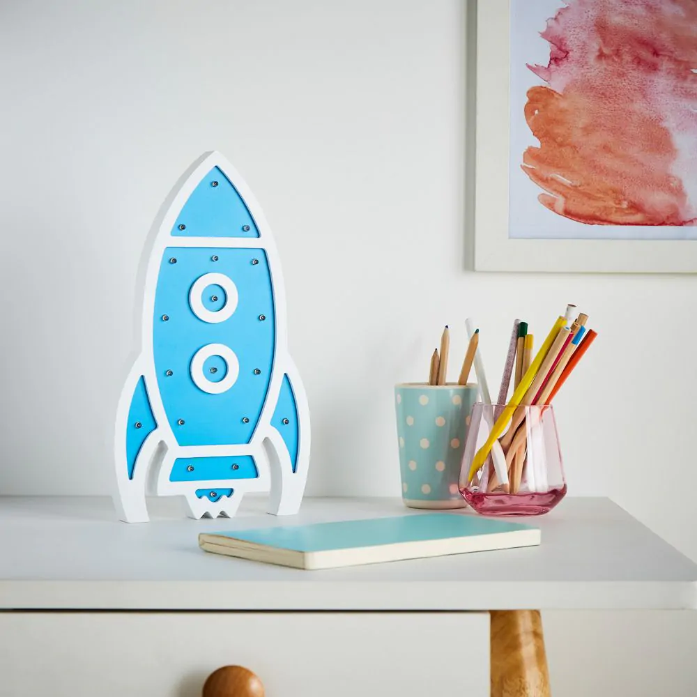 Glow Rocket Table Lamp, Blue - Image 6