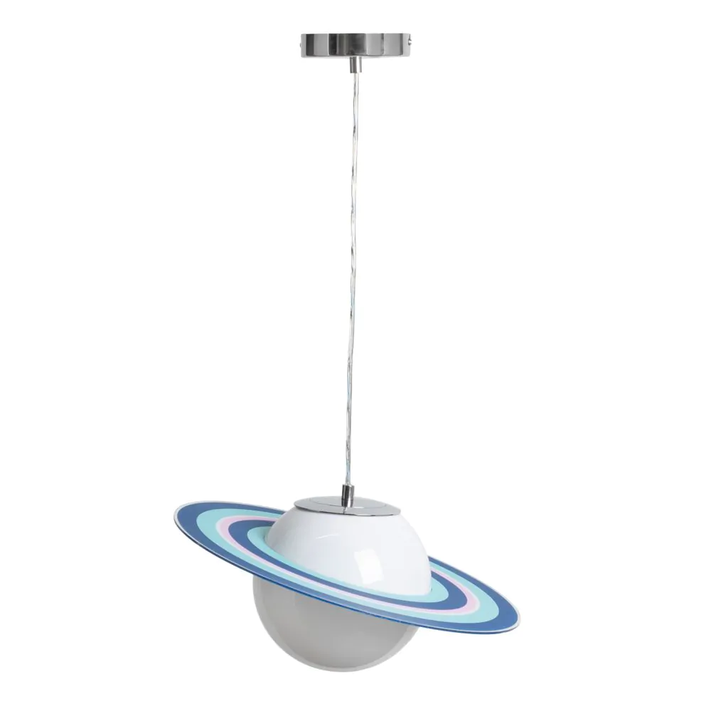 Glow Saturn Ceiling Pendant Light, Blue - Image 6