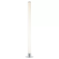 Glow Shimmer Colour Changing LED Cylinder Floor Lamp, Chrome