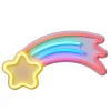 Glow Shooting Star Neon Wall Light, Yellow