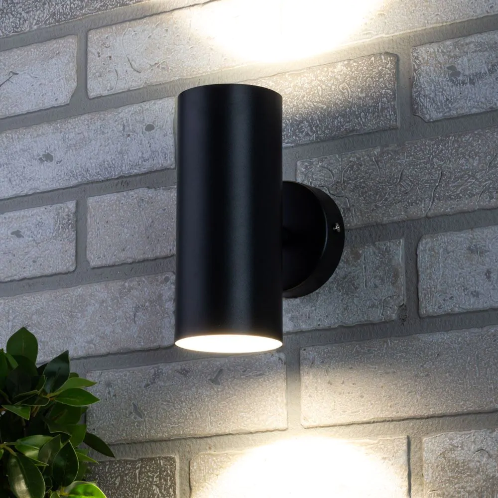 Grant Outdoor Up & Down LED Wall Light, Black - Image 2