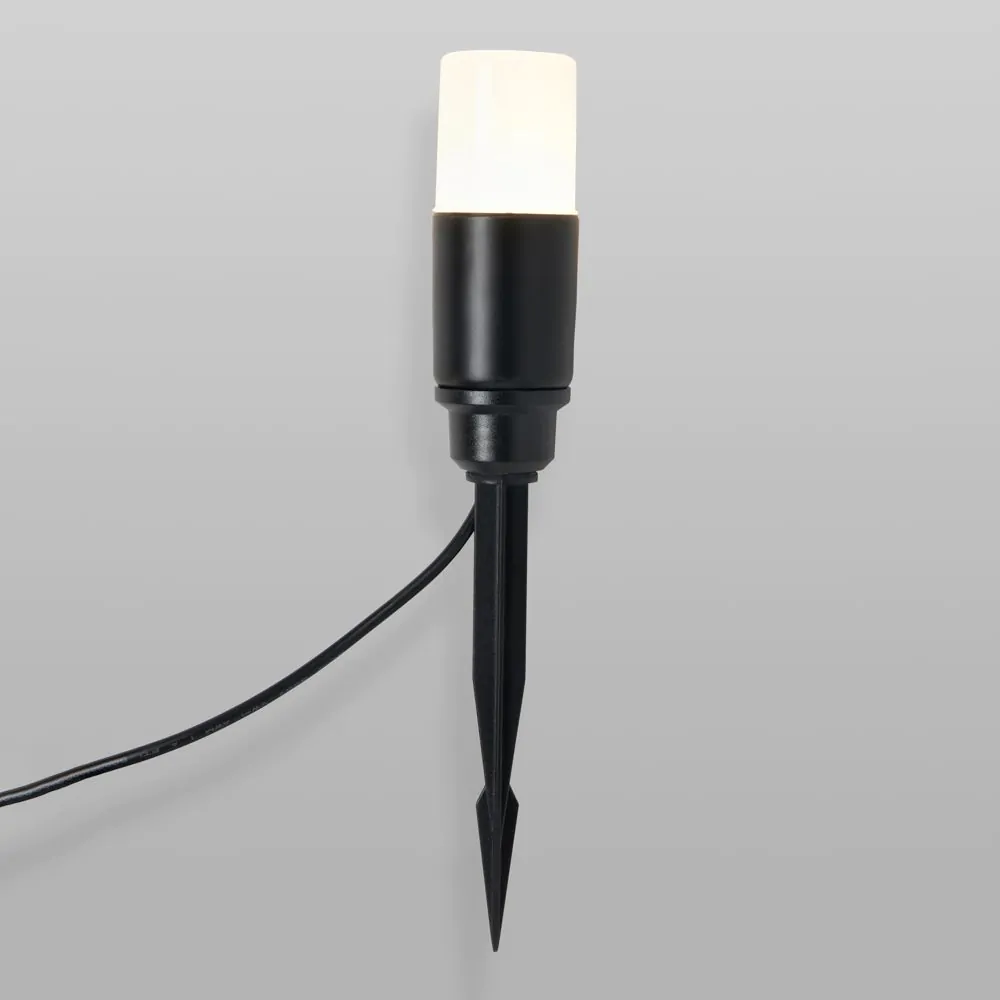 Hank RGB LED Outdoor Solar Ground Path Spike Light Kit, Black - Image 3