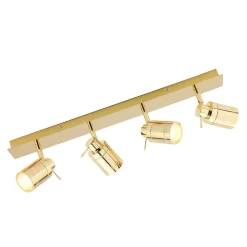 Hector Bathroom Ceiling Spotlight Bar, Brass