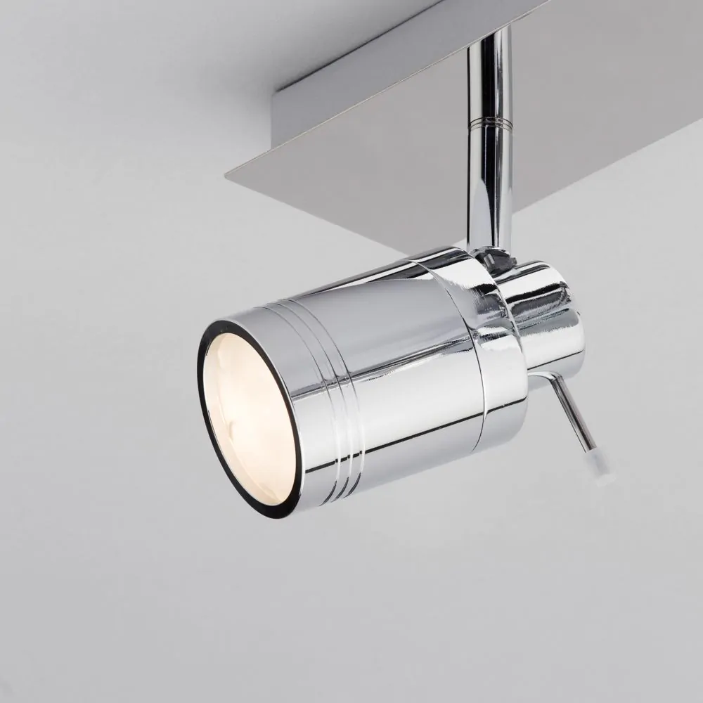 Hector Bathroom Ceiling Spotlight Bar, Chrome - Image 5