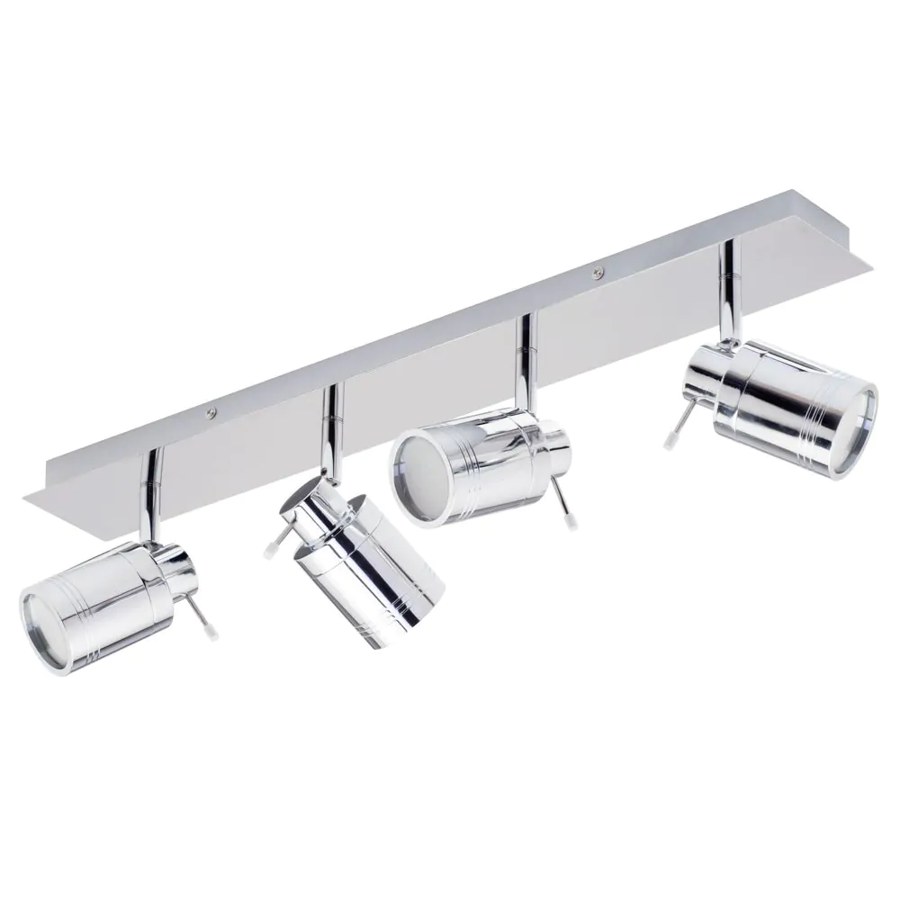Hector Bathroom Ceiling Spotlight Bar, Chrome