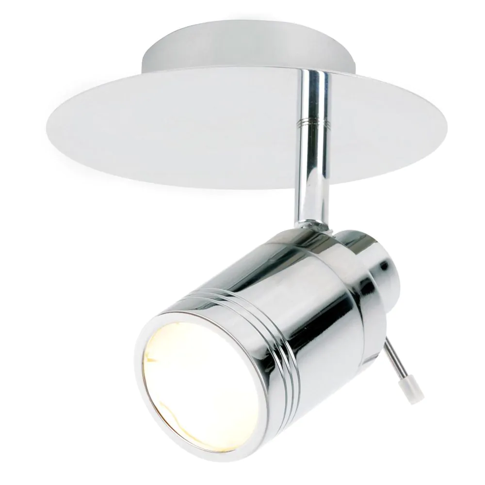 Hector Single Light Bathroom Spotlight, Chrome