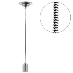 Herringbone Twisted Cable Kit, Polished Nickel