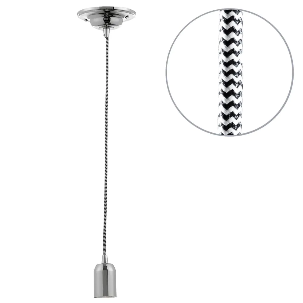 Herringbone Twisted Cable Kit, Polished Nickel