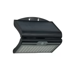 Hesper 6 Watt LED Outdoor Solar Flood Light With Sensor, Black