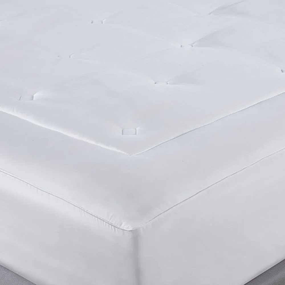Hotel Collection Lyocell Double Mattress Protector, White - Image 2
