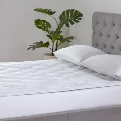 Hotel Collection Plush Topper Single, White