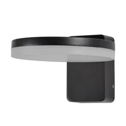 Huck Outdoor LED Wall Light, Black