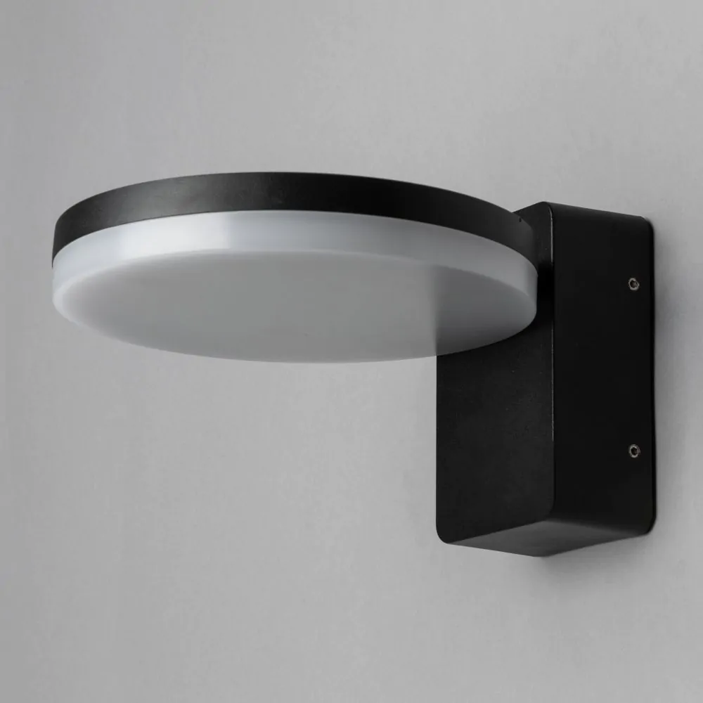Huck Outdoor LED Wall Light, Black - Image 4