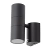 Jared Outdoor Up And Down Wall Light With Photocell, Black