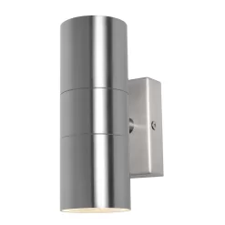 Jared Outdoor Up And Down Wall Light, Stainless Steel