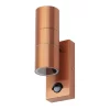 Jared Outdoor Wall Light With PIR Sensor, Copper
