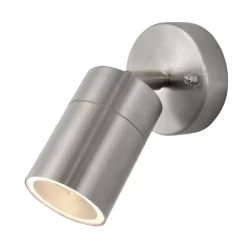 Jared Single Outdoor Wall Light, Stainless Steel
