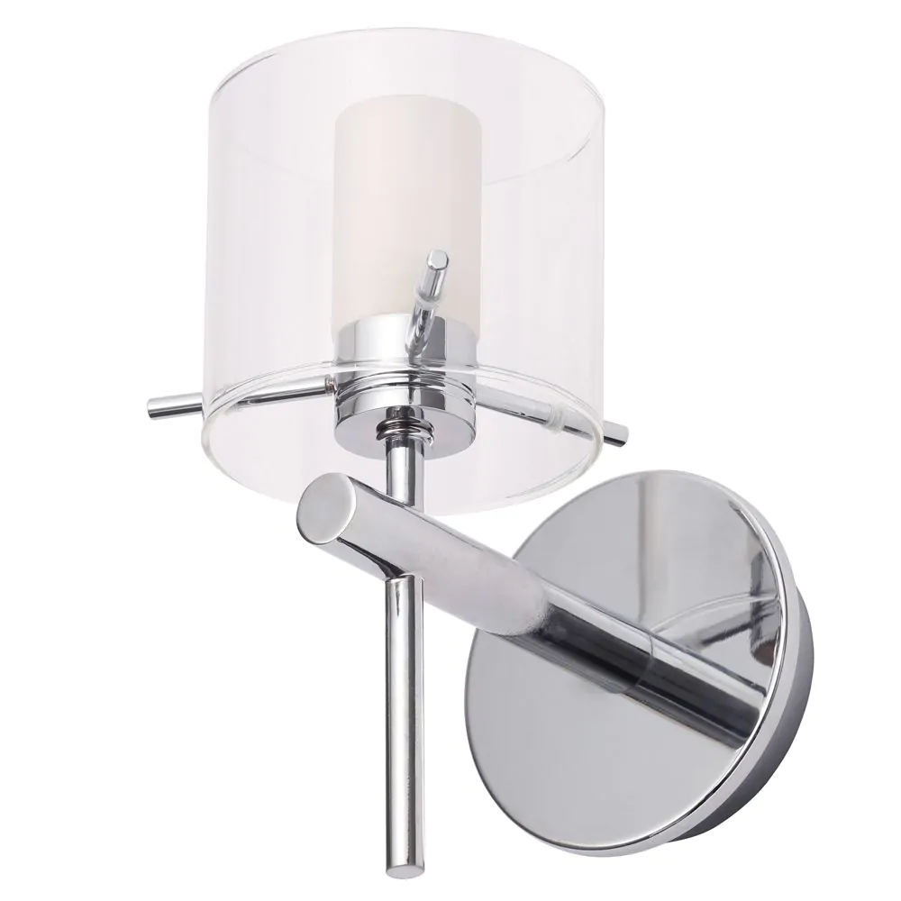 Jean Single Bathroom Wall Light, Chrome