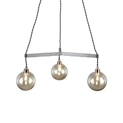 Juniper Medium Ceiling Pendant, Copper And Black