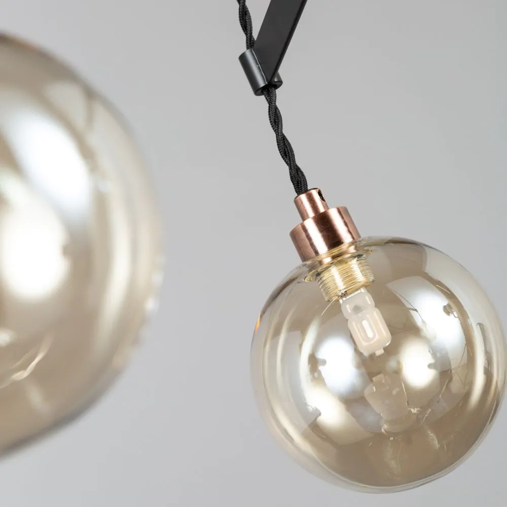 Juniper Medium Ceiling Pendant, Copper And Black - Image 5