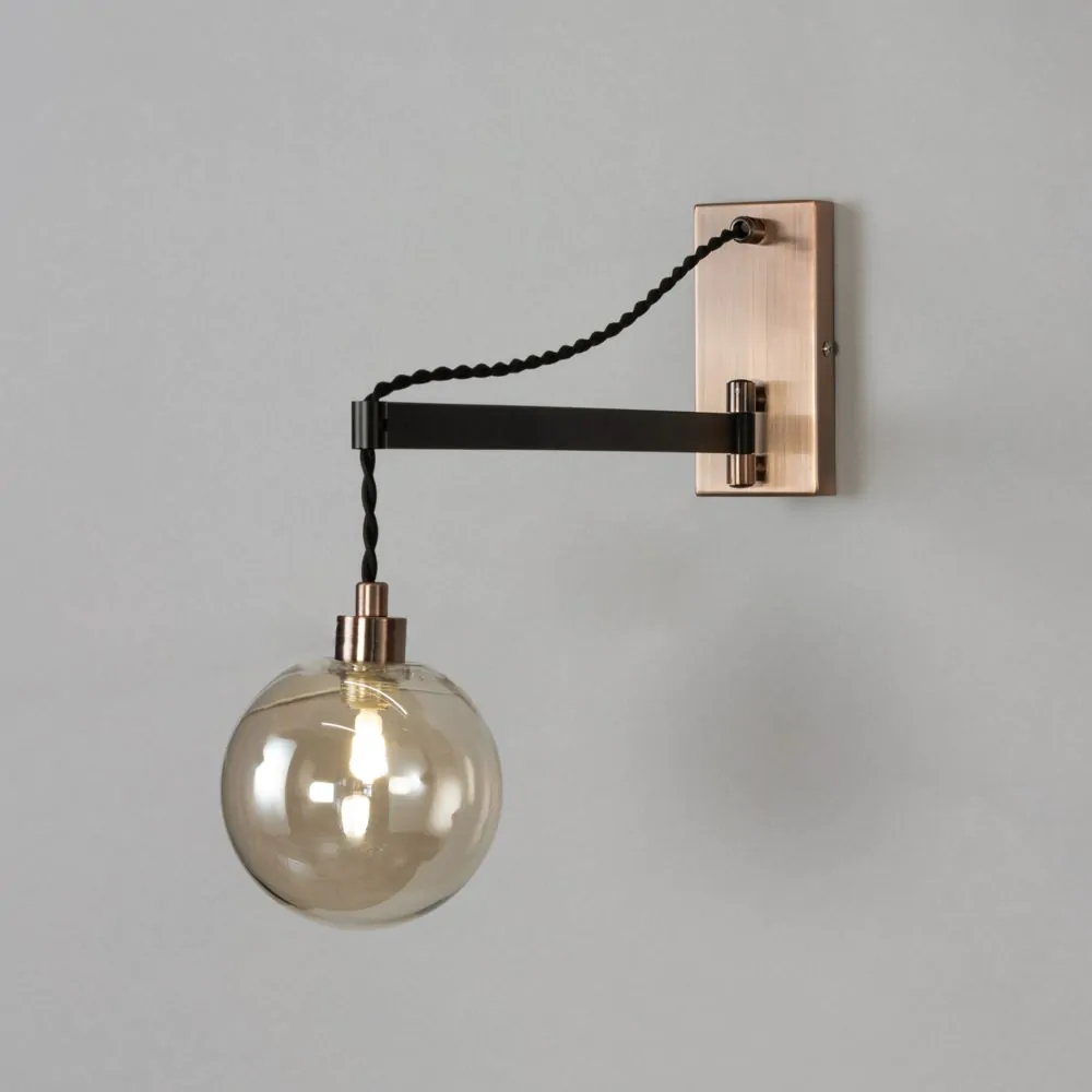 Juniper Wall Light, Copper And Black - Image 3