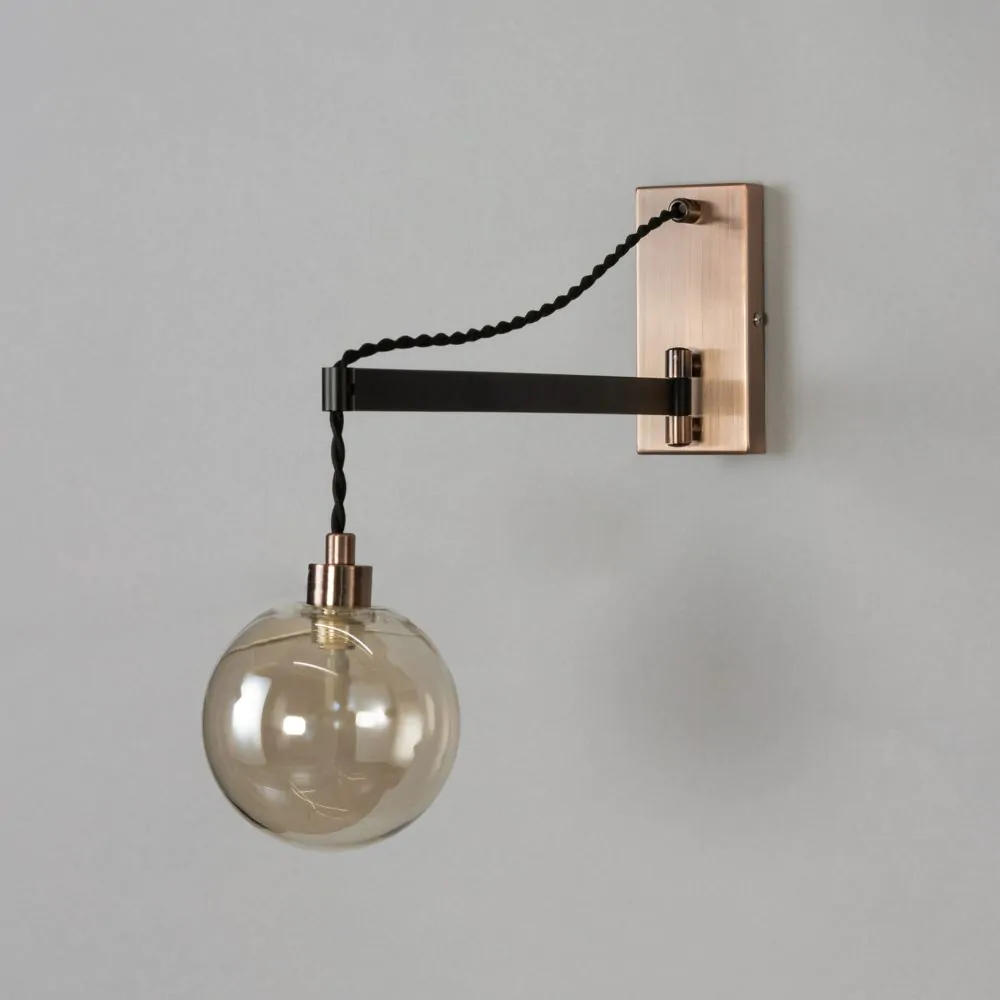 Juniper Wall Light, Copper And Black - Image 4