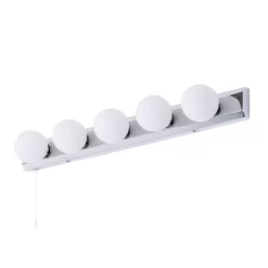 Lara Hollywood Style Bathroom Wall Light, Chrome